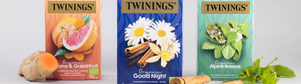 Webseite Twinings Banner