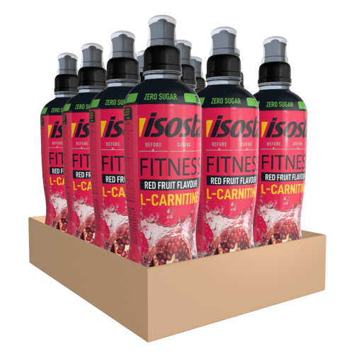 Isostar PET L-Carnitine Red Fruits 12x Isostar Red Fruits SET Pet 500ml